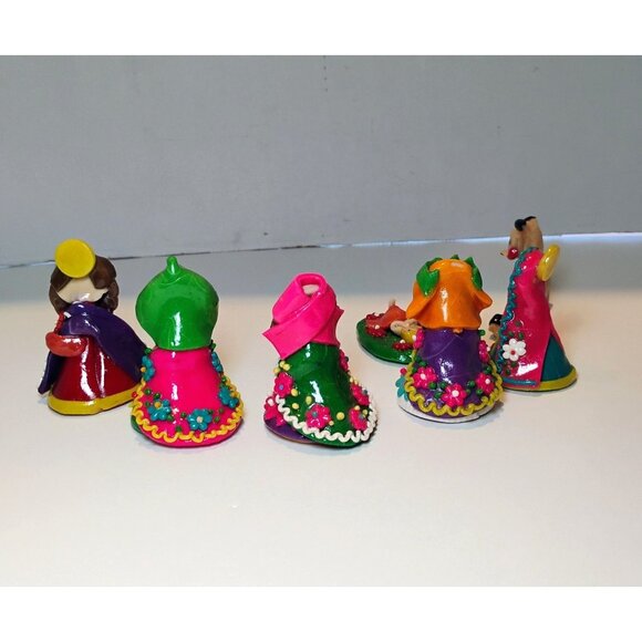 Ten Thousand Villages Masapan Dough Peruvian Nativity Set Colorful 7pc Christmas - Picture 6 of 8